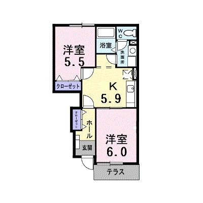レイベルポート松元Ｂ棟 102【管理NO：1-012307302-01020】 ★家具家電は申し込み後に搬入しますの外観画像