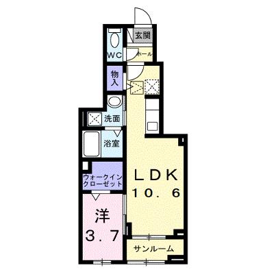 カーサルーチェ 102【管理NO：1-028453701-01020】 ★家具家電は申し込み後に搬入します 2026年09月中旬入居可能の外観画像