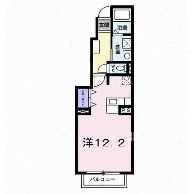 ヴァン　アヴェニールＡ 101【管理NO：1-011969401-01010】 ★家具家電は申し込み後に搬入しますの外観画像