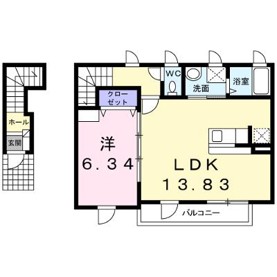 ヴィラ　チェリーブロッサム 202【管理NO：1-015765601-02020】 ★家具家電は申し込み後に搬入します 2026年07月中旬入居可能の外観画像