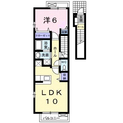 ＮＭＯＮ　Ａ 203【管理NO：1-099240701-02030】 ★家具家電は申し込み後に搬入しますの外観画像