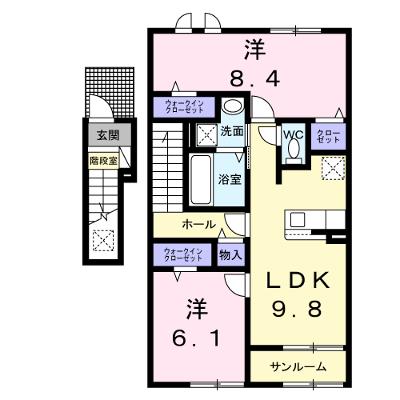クレイン 203【管理NO：1-027621801-02030】の外観画像