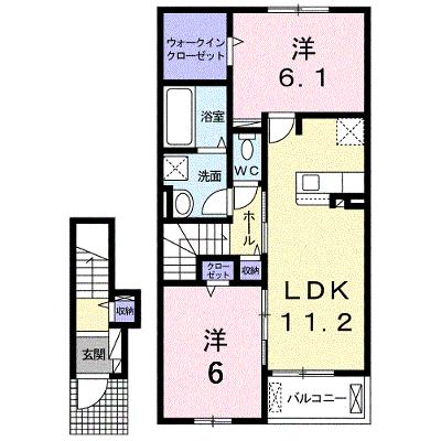 クレールⅣ　Ｂ 203【管理NO：1-024882102-02030】の外観画像