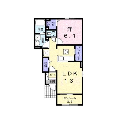 リーフ桜 106【管理NO：1-023138001-01050】 ★家具家電は申し込み後に搬入しますの外観画像