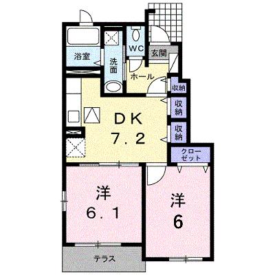 アドラブール　Ａ 103【管理NO：1-016379601-01030】の外観画像