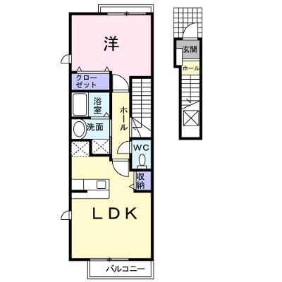 ＡＬＢＡ　Ｂ 205【管理NO：1-015962002-02040】 ★家具家電は申し込み後に搬入しますの外観画像