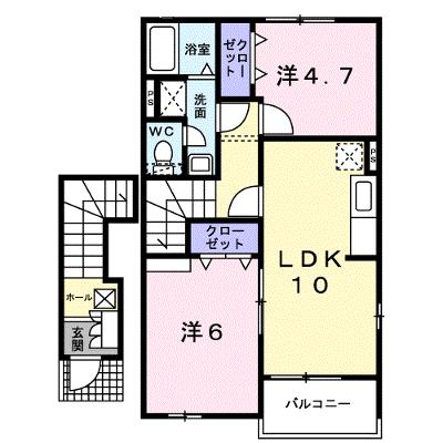 アップヴィレッジＢ 203【管理NO：1-013681902-02030】 ★家具家電は申し込み後に搬入します★の外観画像