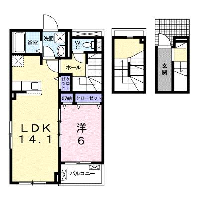 Ｉ・ＶＩＬＬＡＧＥ大手町　Ａ 306【管理NO：1-026446801-03050】の外観画像