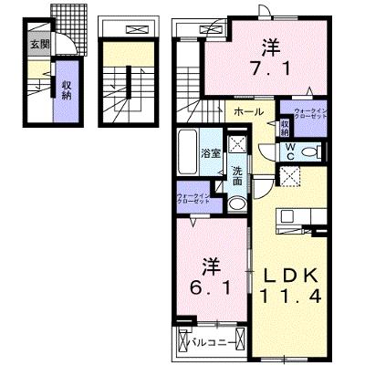 パルテンツァ 303【管理NO：1-026296101-03030】 ★家具家電は申し込み後に搬入しますの外観画像