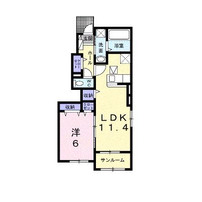 フォルトゥーナⅢ 101【管理NO：1-025212603-01010】 ★家具家電は申し込み後に搬入します★の外観画像