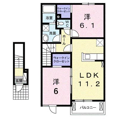 ブルゴーニュＢ 205【管理NO：1-024036202-02040】 ★家具家電は申し込み後に搬入しますの外観画像
