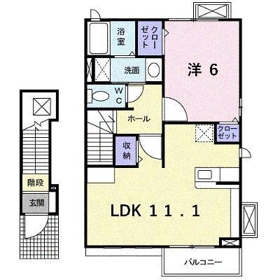 グリーンアベニュー　Ｅ 203【管理NO：1-018405603-02030】 ★家具家電は申し込み後に搬入しますの外観画像