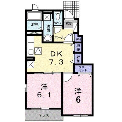 アルカンシェルＢ 105【管理NO：1-016612302-01040】の外観画像