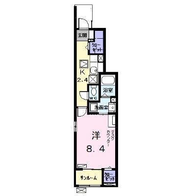 サザンカ　ガーデン 105【管理NO：1-027754601-01040】 ★家具家電は申し込み後に搬入します★の外観画像