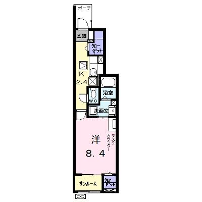サザンカ　ガーデン 102【管理NO：1-027754601-01020】 ★家具家電は申し込み後に搬入します★の外観画像
