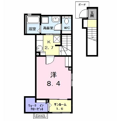 メゾン　ピアストリー 201【管理NO：1-027609801-02010】 ★家具家電は申し込み後に搬入します★の外観画像
