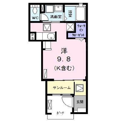 ｉｚｕｍｉ１（イズミ１） 102【管理NO：1-027263201-01020】 ★家具家電は申し込み後に搬入しますの外観画像