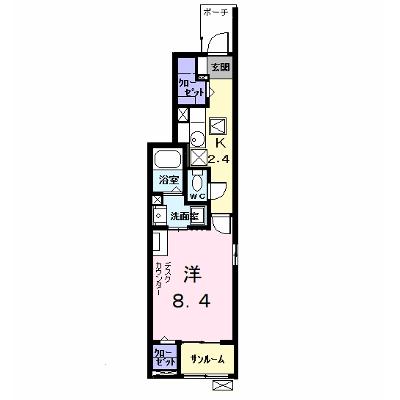 サクセスＫⅢ 101【管理NO：1-027250801-01010】 ★家具家電は申し込み後に搬入します 2026年08月中旬入居可能の外観画像