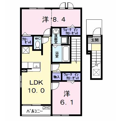 ウイングＫⅦ 205【管理NO：1-028526701-02040】 ★家具家電は申し込み後に搬入します 2026年09月上旬入居可能の外観画像