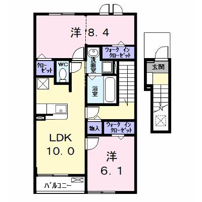 ウイングＫⅦ 203【管理NO：1-028526701-02030】 ★家具家電は申し込み後に搬入します 2026年09月上旬入居可能の外観画像