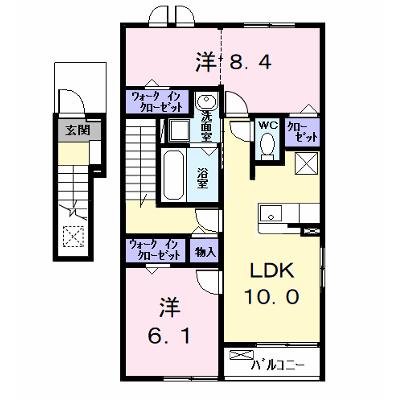 ウイングＫⅦ 201【管理NO：1-028526701-02010】 ★家具家電は申し込み後に搬入します★ ★2026年09月上旬入居可能★の外観画像