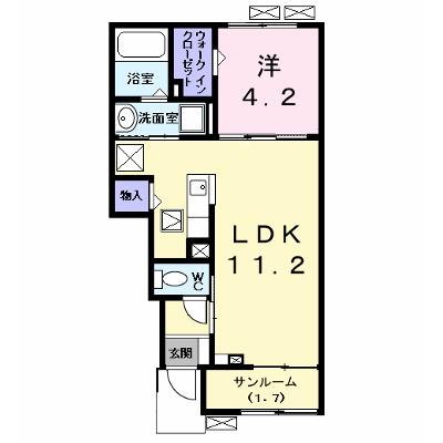 カンファタブル＿ＫⅡ 105【管理NO：1-028474202-01040】 ★家具家電は申し込み後に搬入しますの外観画像
