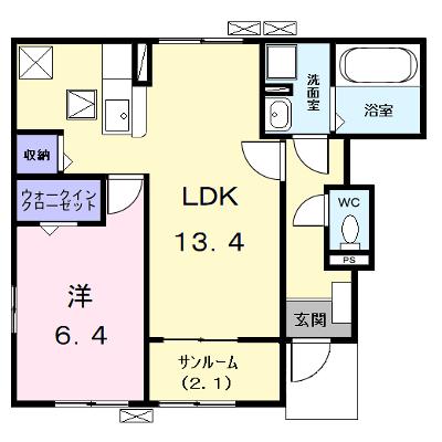 カンファタブル＿ＫⅠ 101【管理NO：1-028474201-01010】 ★家具家電は申し込み後に搬入しますの外観画像