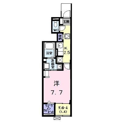 Ｋ．Ｆ．Ｋ．アルバ　ｔｗｏ 103【管理NO：1-028271601-01030】 ★家具家電は申し込み後に搬入しますの外観画像