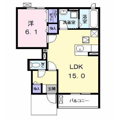Ｌｅ　ｒｅｖｅ（ルレーブ） 102【管理NO：1-027480701-01020】 ★家具家電は申し込み後に搬入しますの外観画像