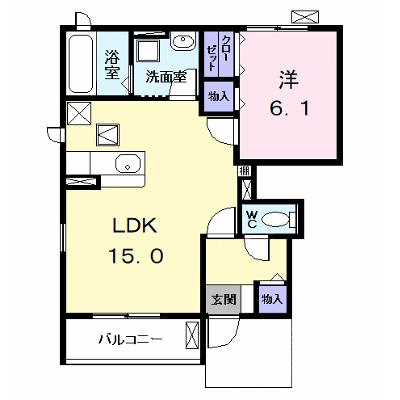 Ｌｅ　ｒｅｖｅ（ルレーブ） 101【管理NO：1-027480701-01010】 ★家具家電は申し込み後に搬入しますの外観画像