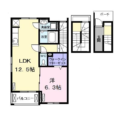 レッド・リーブスⅧ 301【管理NO：1-024066501-03010】 ★家具家電は申し込み後に搬入しますの外観画像