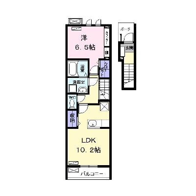 アム　ベステン 202【管理NO：1-021969001-02020】 ★家具家電は申し込み後に搬入しますの外観画像