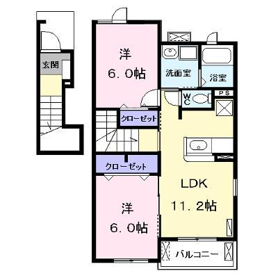 ポン　ド　トロワ　Ａ 201【管理NO：1-017545201-02010】 ★家具家電は申し込み後に搬入します★の外観画像