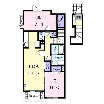 メープル　コート 205【管理NO：1-015829501-02040】 ★家具家電は申し込み後に搬入します 2026年07月下旬入居可能の外観画像