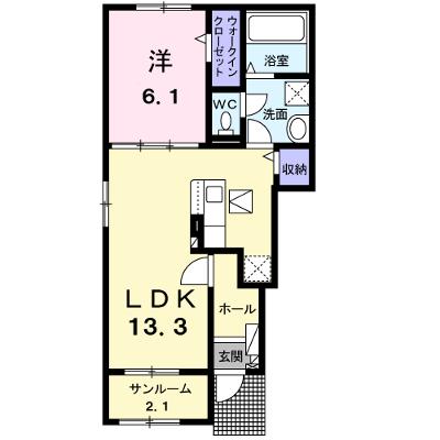 クレストⅠ 101【管理NO：1-028306901-01010】 ★家具家電は申し込み後に搬入しますの外観画像