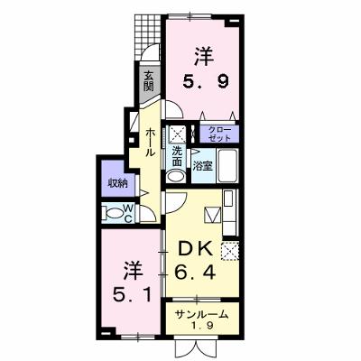 ソレイユベル 103【管理NO：1-015950601-01030】 ★家具家電は申し込み後に搬入します 2026年08月上旬入居可能の外観画像