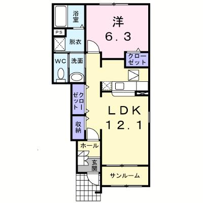 フリーデ石井Ⅰ 102【管理NO：1-014097701-01020】 ★家具家電は申し込み後に搬入します★の外観画像