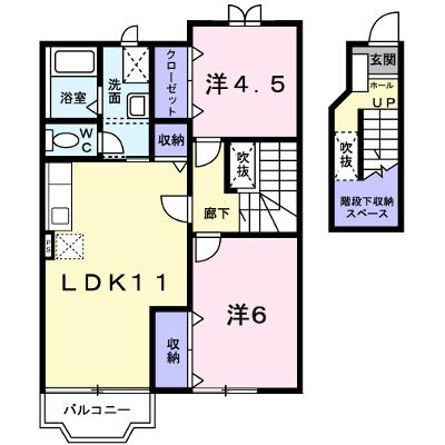 ウィステリアⅠ 202【管理NO：1-012062001-02020】 ★家具家電は申し込み後に搬入しますの外観画像