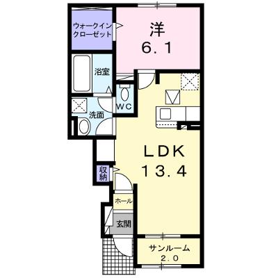 ｂｌｏｓｓｏｍ　Ａ 104【管理NO：1-024791901-01040】 2026年07月中旬入居可能の外観画像