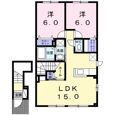 Ｋ＆ＭⅣ 205【管理NO：1-020509201-02040】 ★家具家電は申し込み後に搬入します 2026年08月中旬入居可能の外観画像