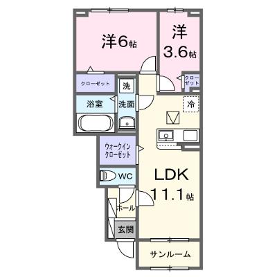 ブリーズガーデン 102【管理NO：1-028715801-01020】 ★家具家電は申し込み後に搬入します 2026年11月上旬入居可能の外観画像