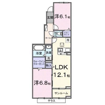 メゾン・リュエルアルファ 103【管理NO：1-028467001-01030】 ★家具家電は申し込み後に搬入しますの外観画像