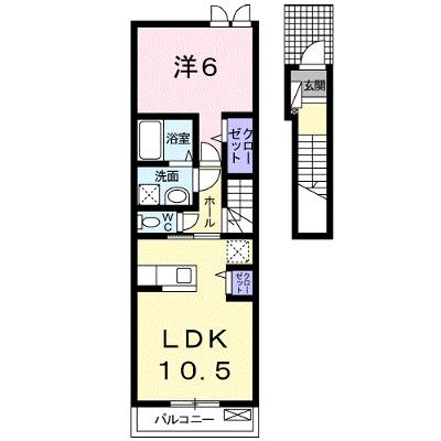 メビウス 203【管理NO：1-019014601-02030】 ★家具家電は申し込み後に搬入します★の外観画像