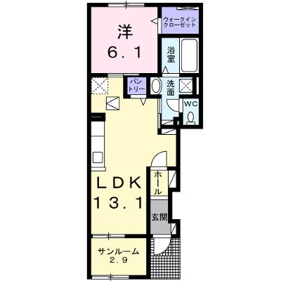 ブリス　エイエム　Ⅰ 103【管理NO：1-027635001-01030】 ★家具家電は申し込み後に搬入します★の外観画像