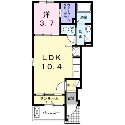 プランドール 101【管理NO：1-019274601-01010】 ★家具家電は申し込み後に搬入します★の外観画像