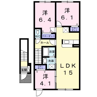 フラン 202【管理NO：1-020127901-02020】 ★家具家電は申し込み後に搬入します 2026年08月上旬入居可能の外観画像