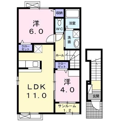 フリ－デ　Ｋ 201【管理NO：1-017642501-02010】 ★家具家電は申し込み後に搬入します 2026年07月下旬入居可能の外観画像