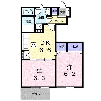 アーバンホワイトタナカⅡ 102【管理NO：1-011092301-01020】 ★家具家電は申し込み後に搬入します 2026年07月下旬入居可能の外観画像
