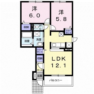 ＲＥＲＡ　Ⅰ 104【管理NO：1-015596801-01040】 ★家具家電は申し込み後に搬入します 2026年07月下旬入居可能の外観画像