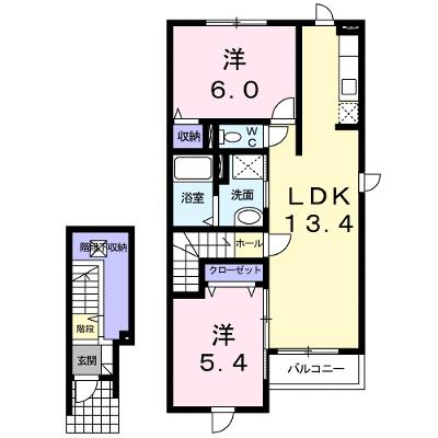 メープル　Ｑｓ 204【管理NO：1-016564101-02040】 ★家具家電は申し込み後に搬入します★ ★2026年11月中旬入居可能★の外観画像